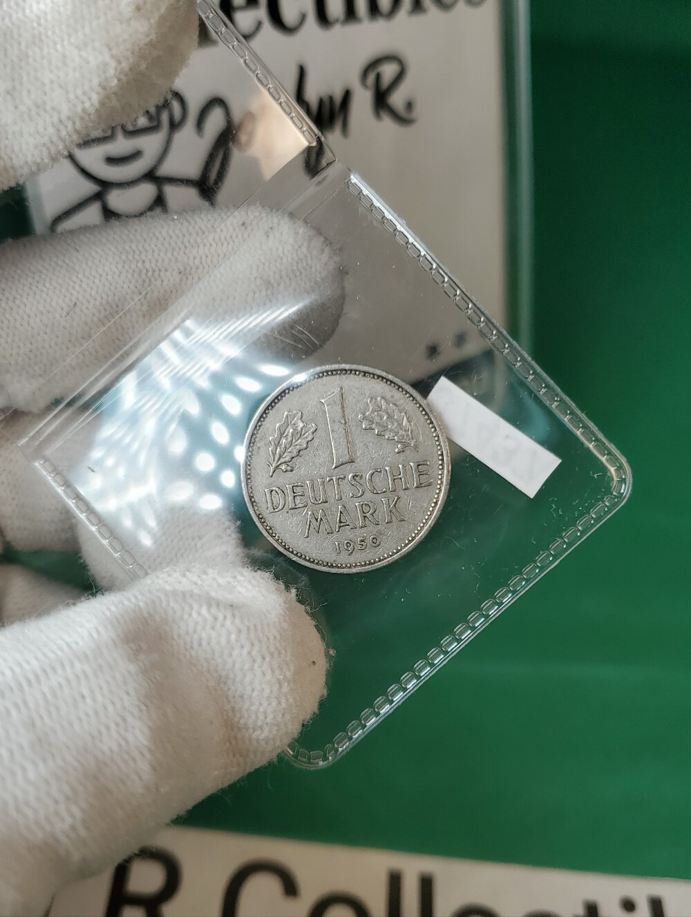 German Federal Republic One Deutsche Mark Coin 1950 J